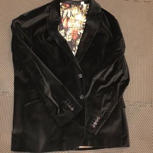 Robert Graham black velvet jacket